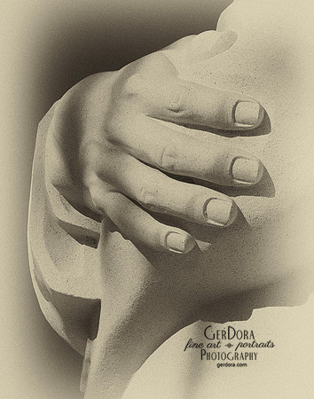 Fine art black and white photograph of the hand of Martin Luther King Jr statue taken at Kenilworth Park in DC
