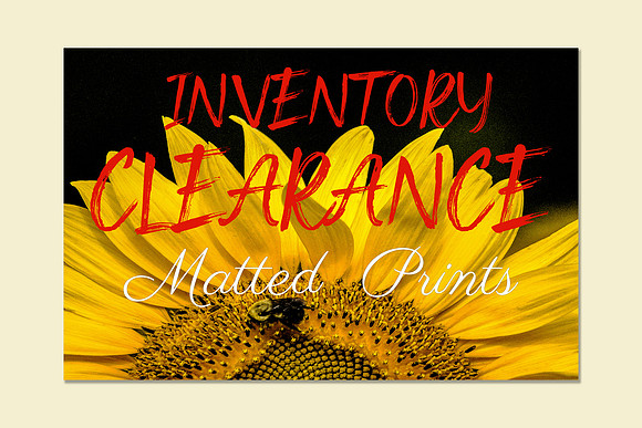 Inventory Clearance Matted Prints Cover Thumbnail without size  with beige mat copy