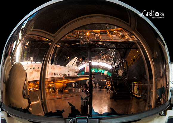 December - Visor Reflection - Air & Space Museum - Chantilly